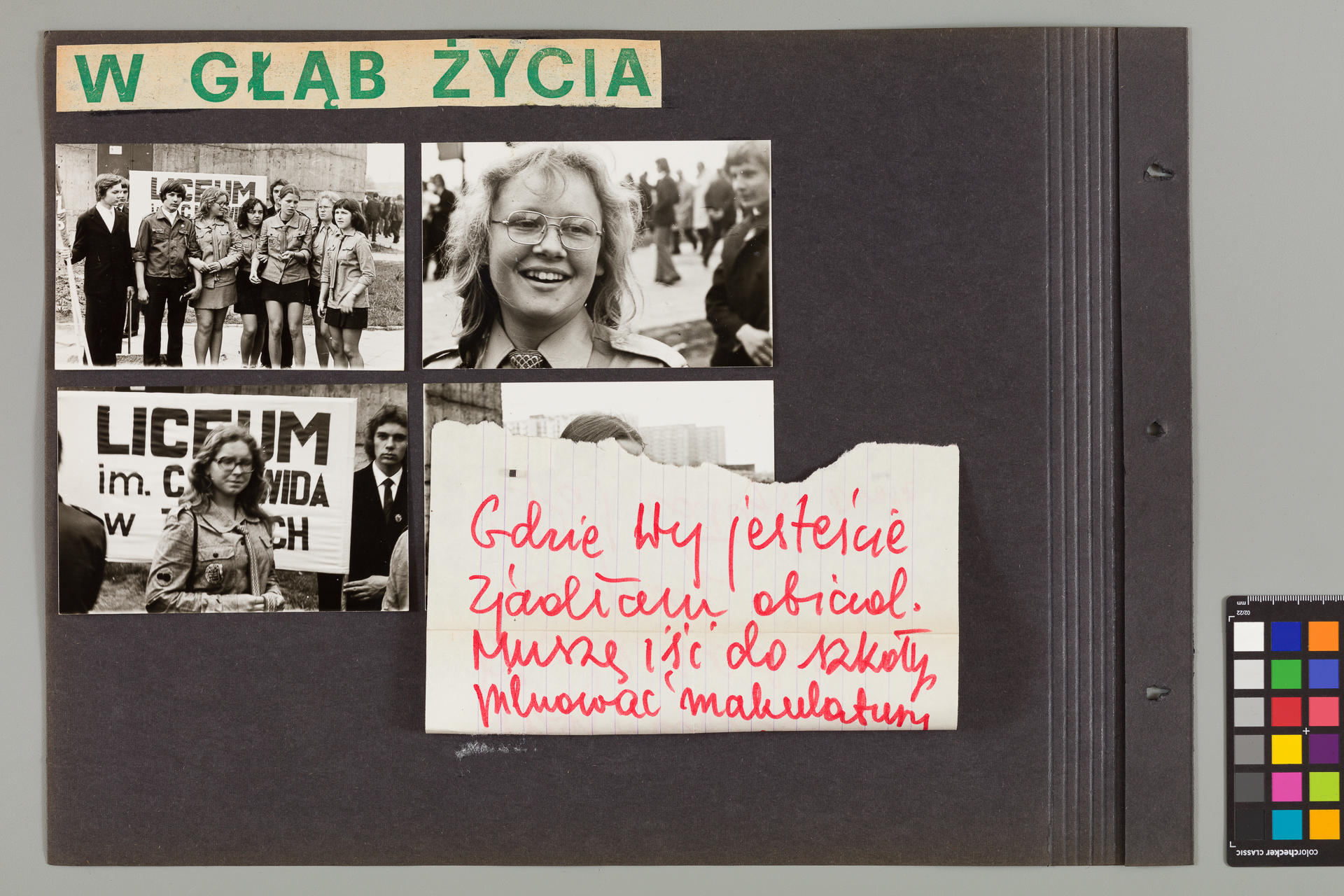Strona z albumu Wejchertów