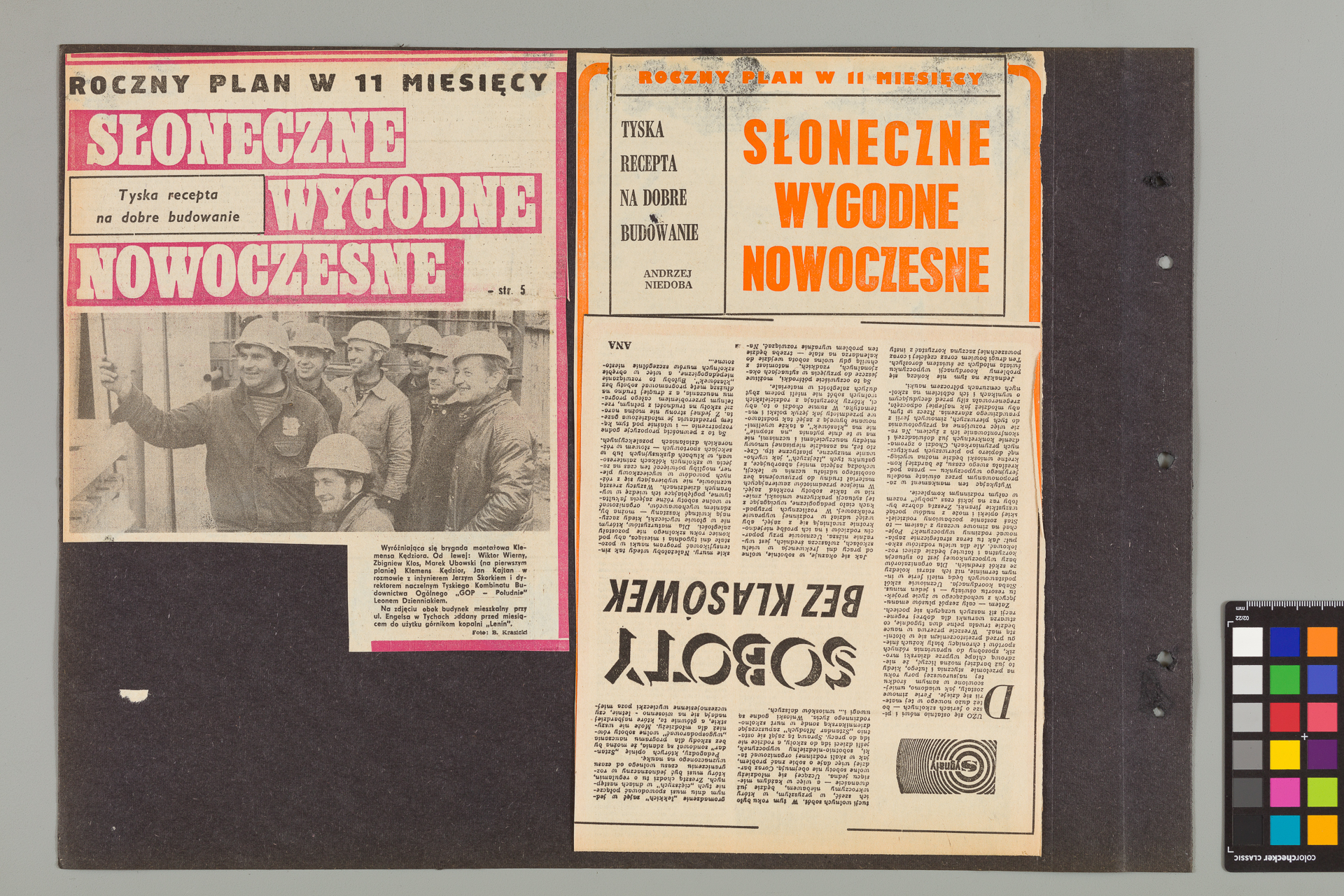 Strona z albumu Wejchertów