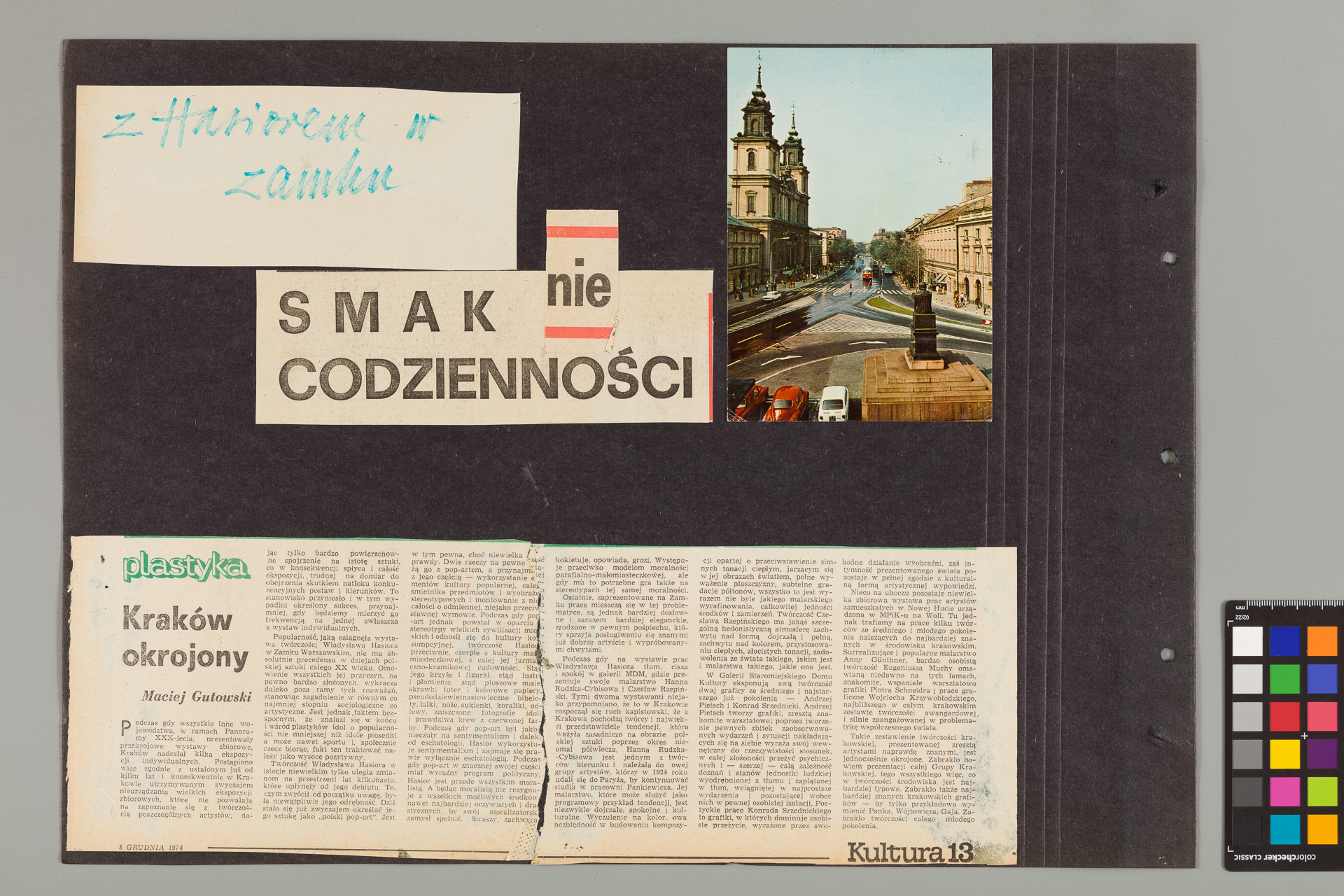 Strona z albumu Wejchertów