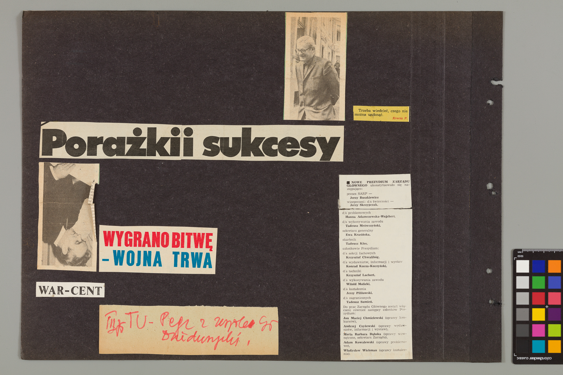 Strona z albumu Wejchertów