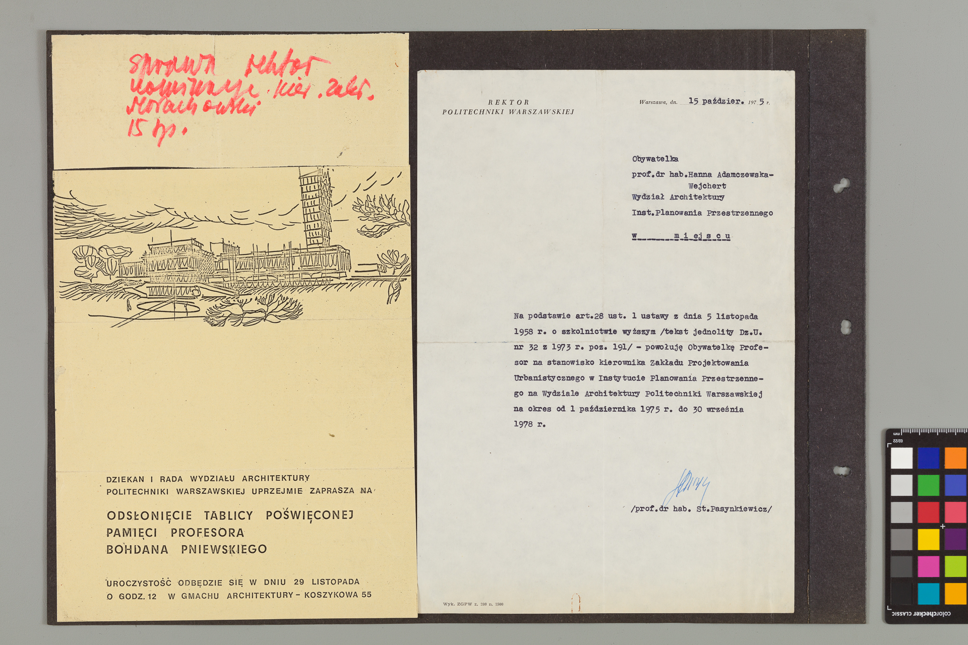Strona z albumu Wejchertów