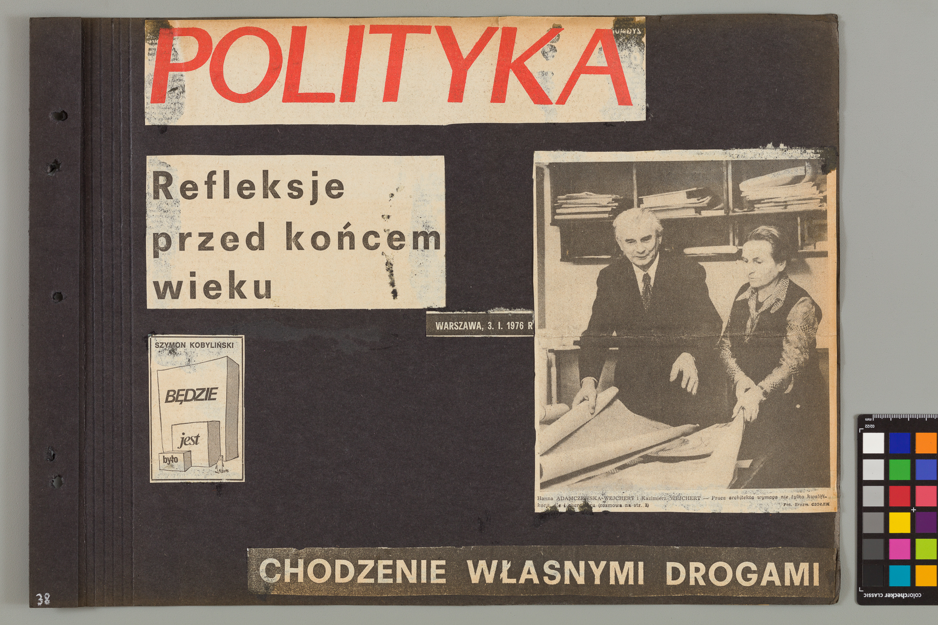 Strona z albumu Wejchertów