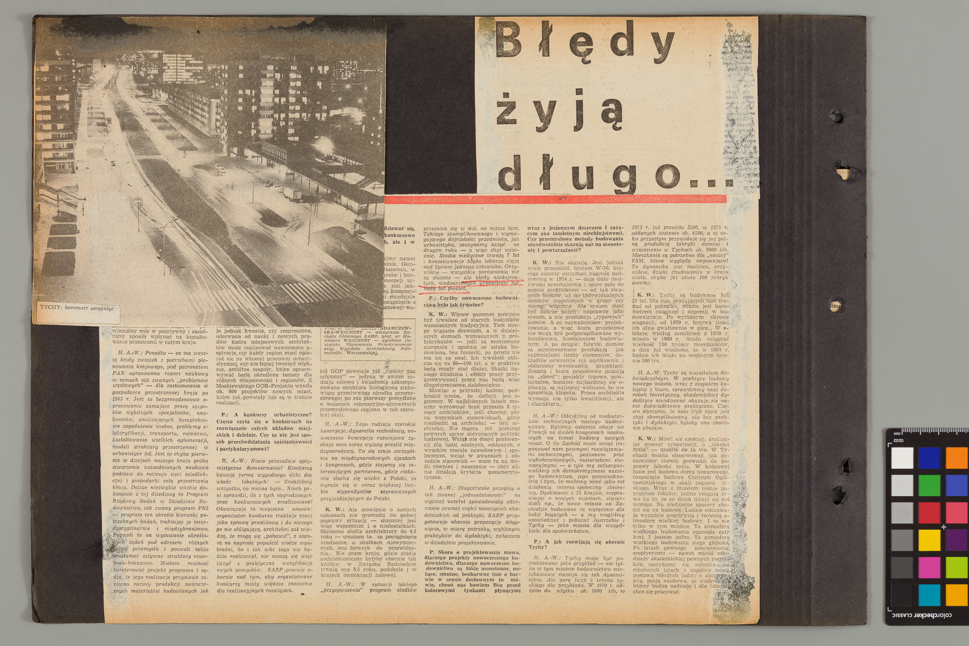 Strona z albumu Wejchertów