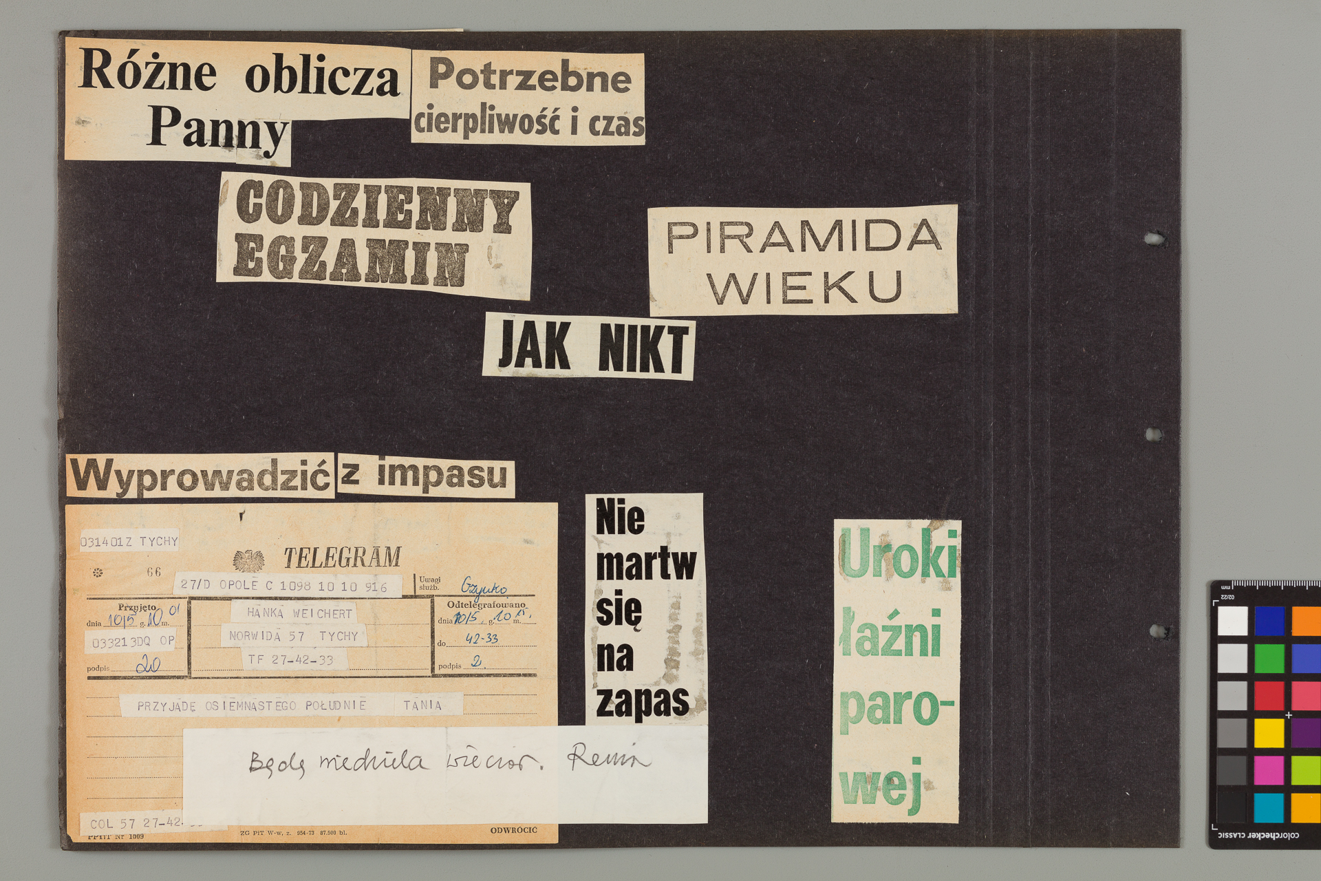 Strona z albumu Wejchertów