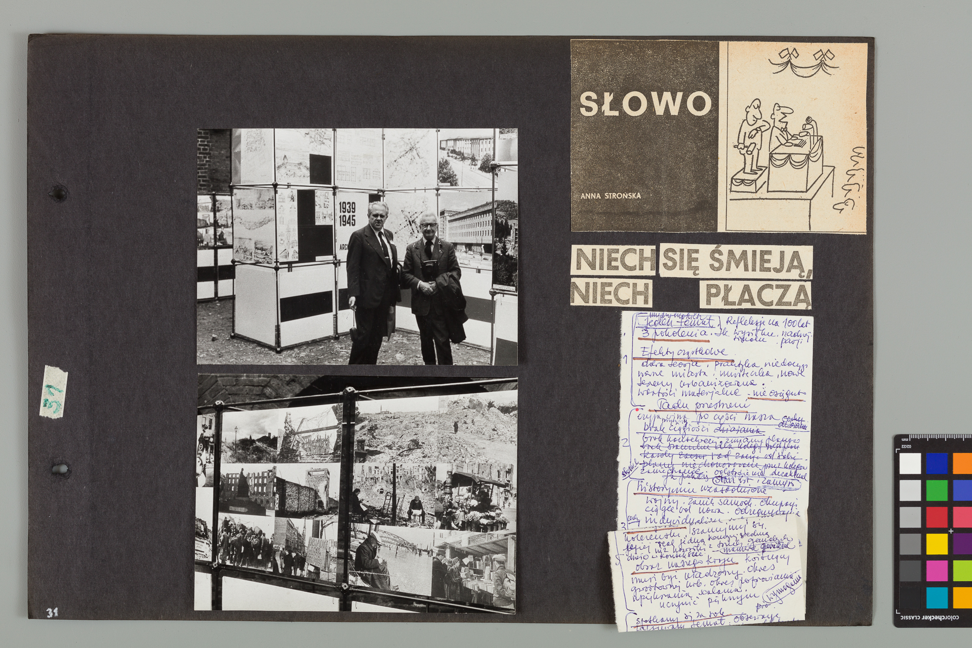 Strona z albumu Wejchertów