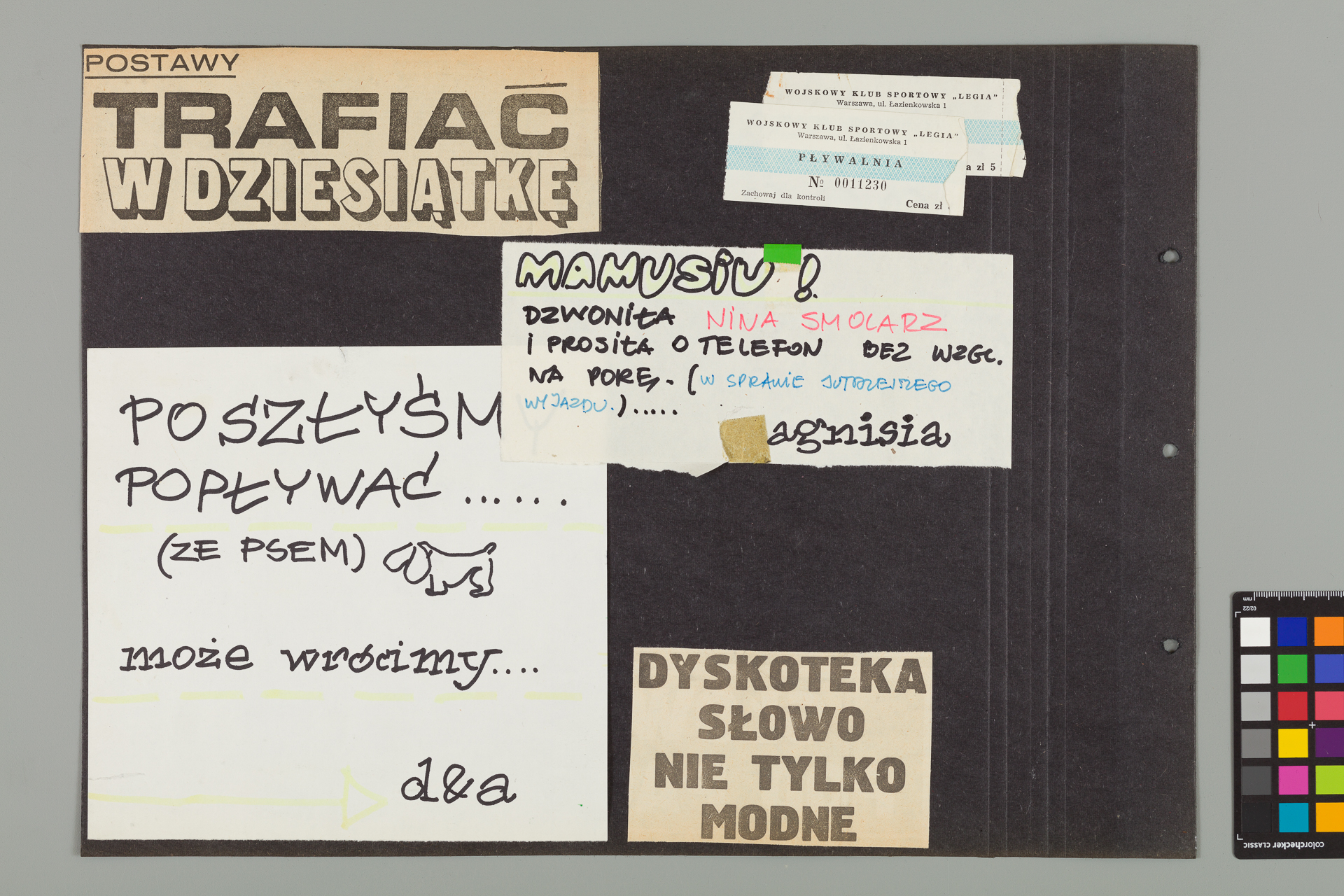 Strona z albumu Wejchertów