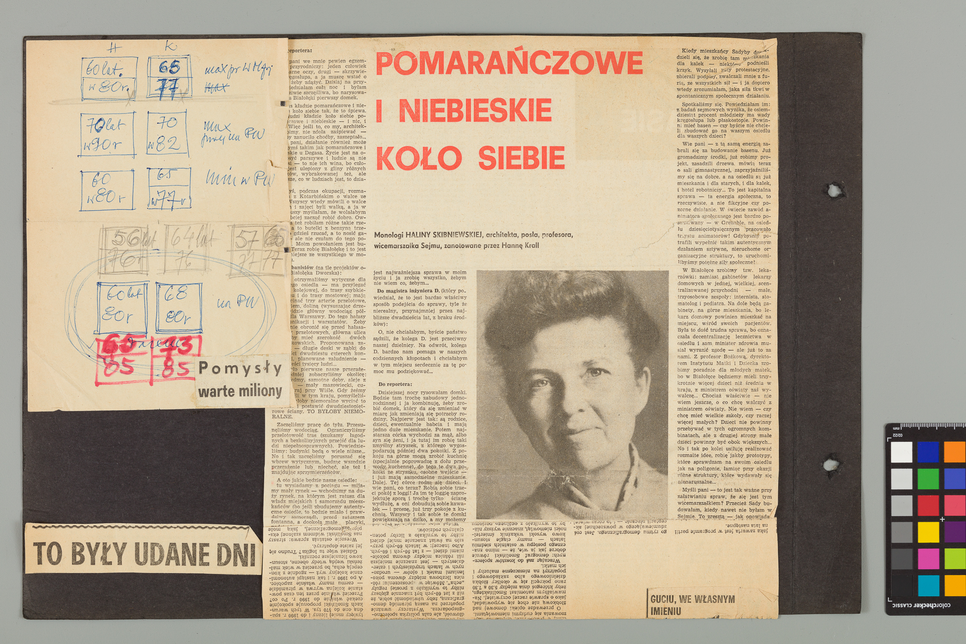 Strona z albumu Wejchertów