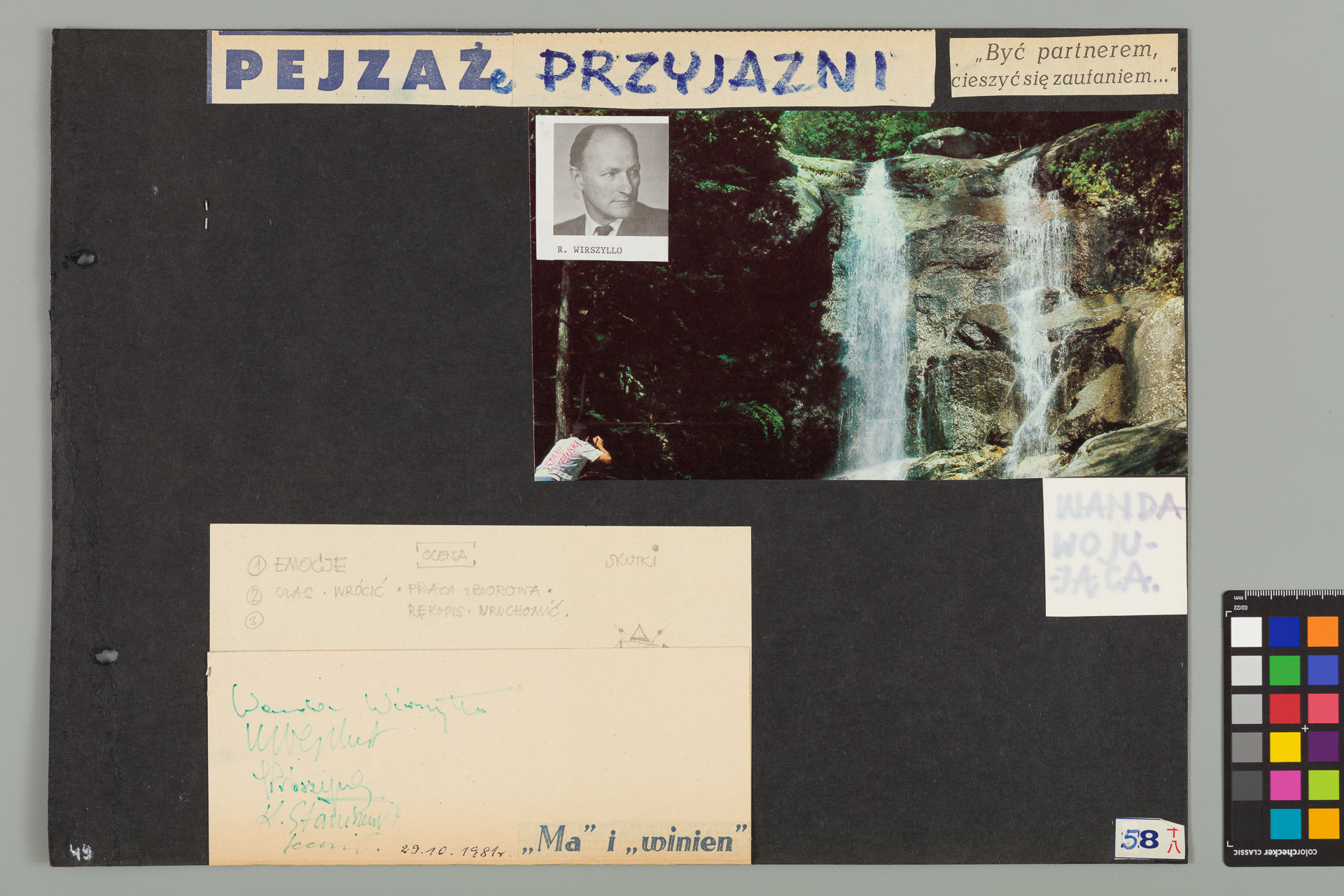 Strona z albumu Wejchertów