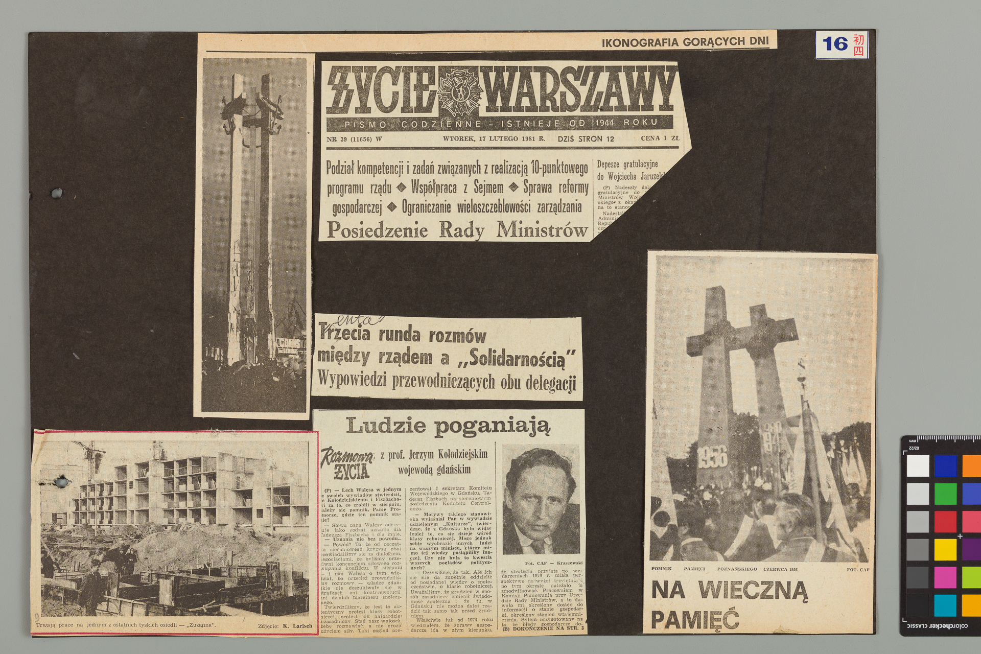 Strona z albumu Wejchertów