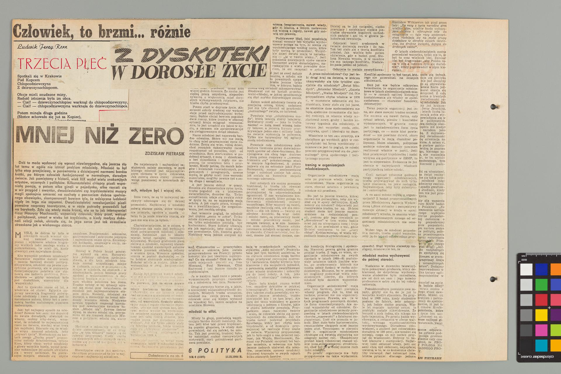 Strona z albumu Wejchertów
