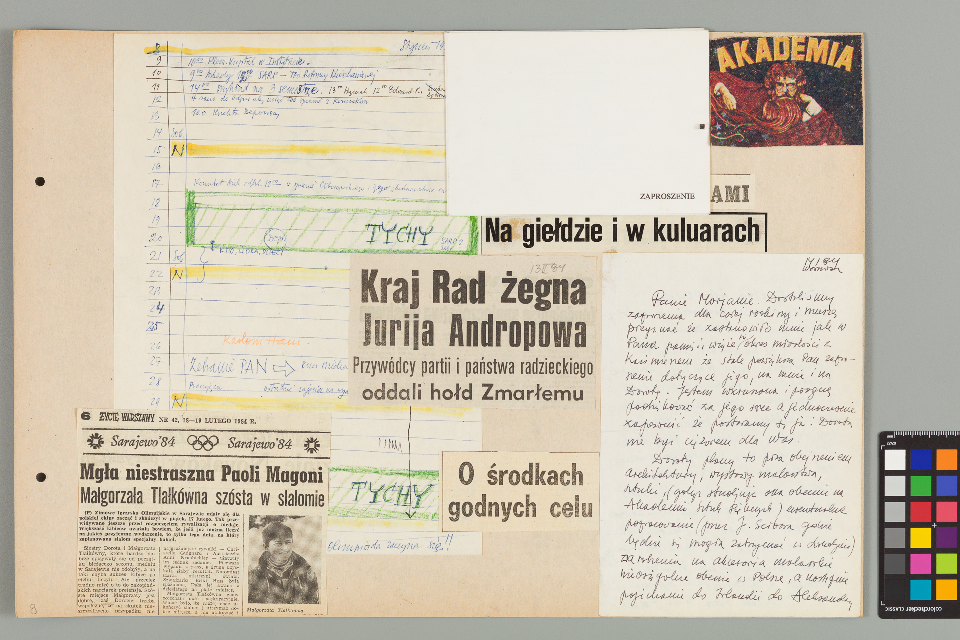 Strona z albumu Wejchertów