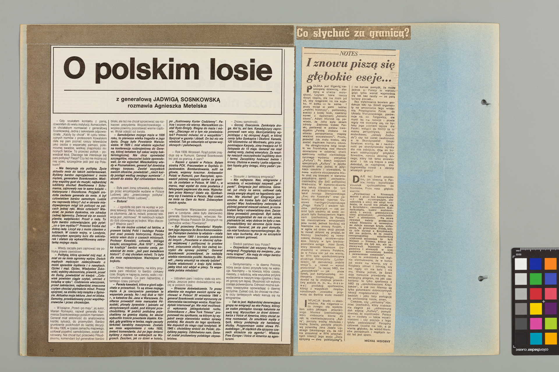 Strona z albumu Wejchertów