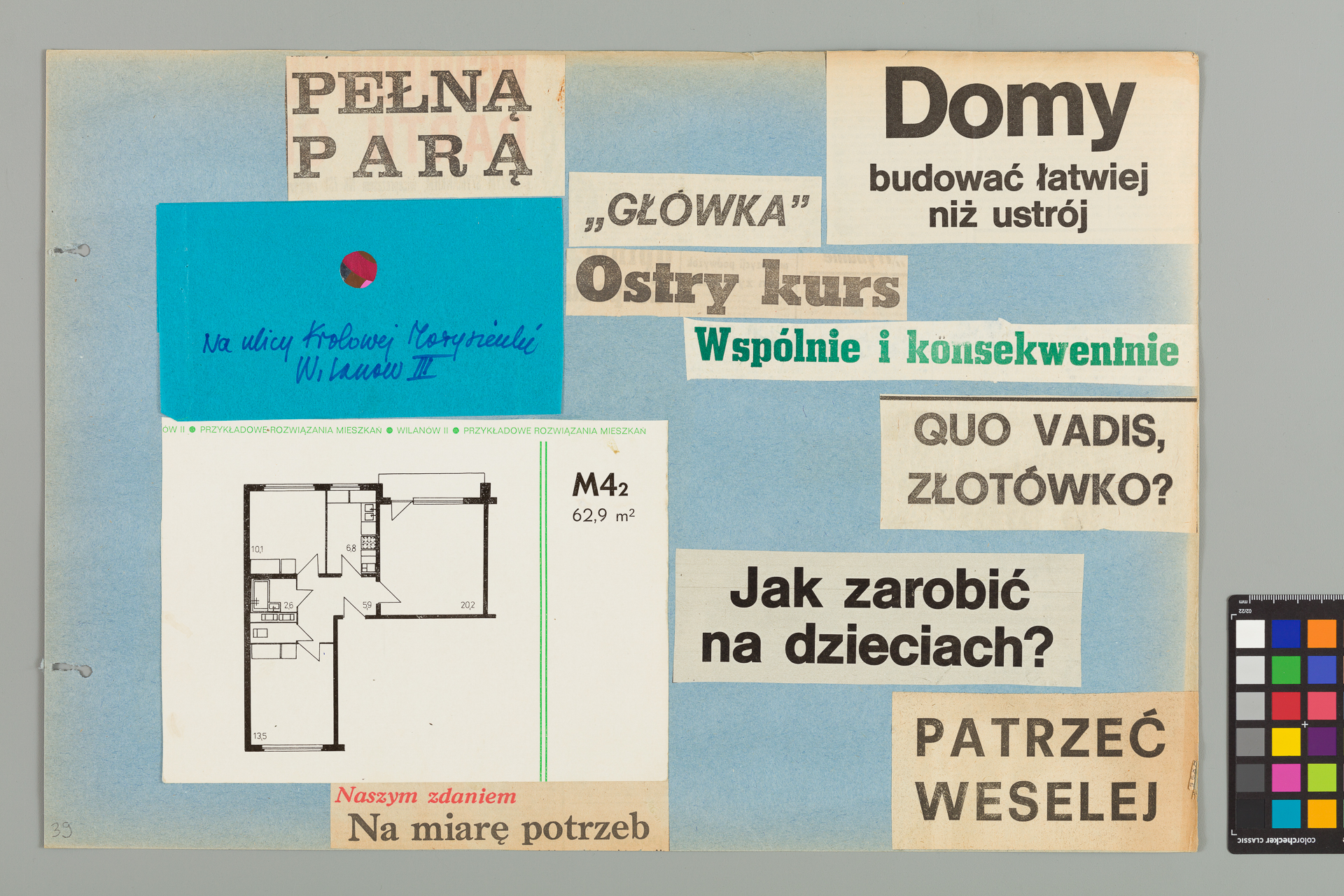 Strona z albumu Wejchertów
