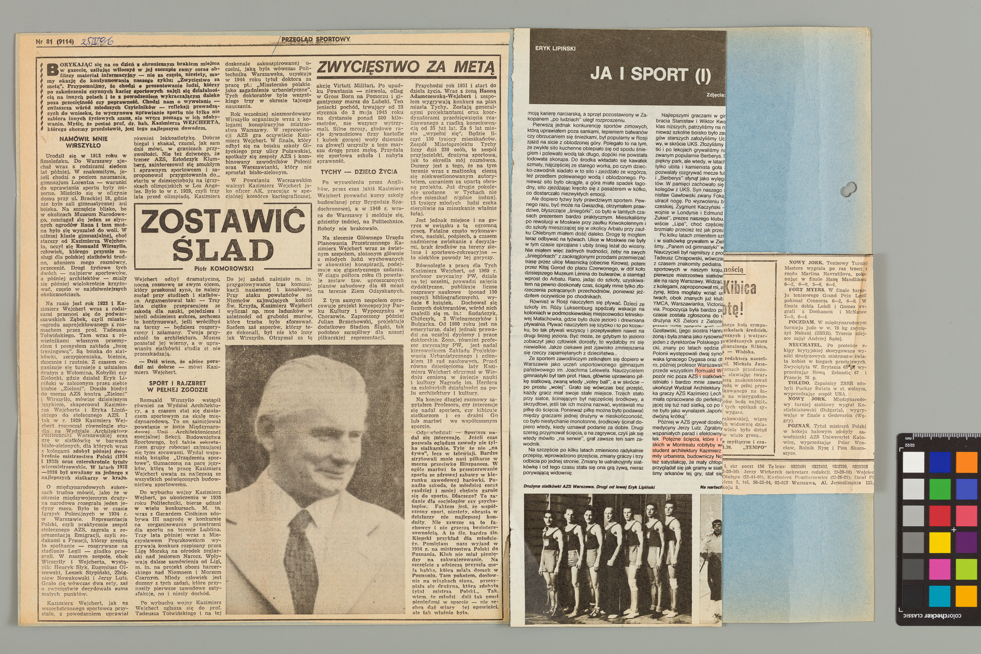 Strona z albumu Wejchertów