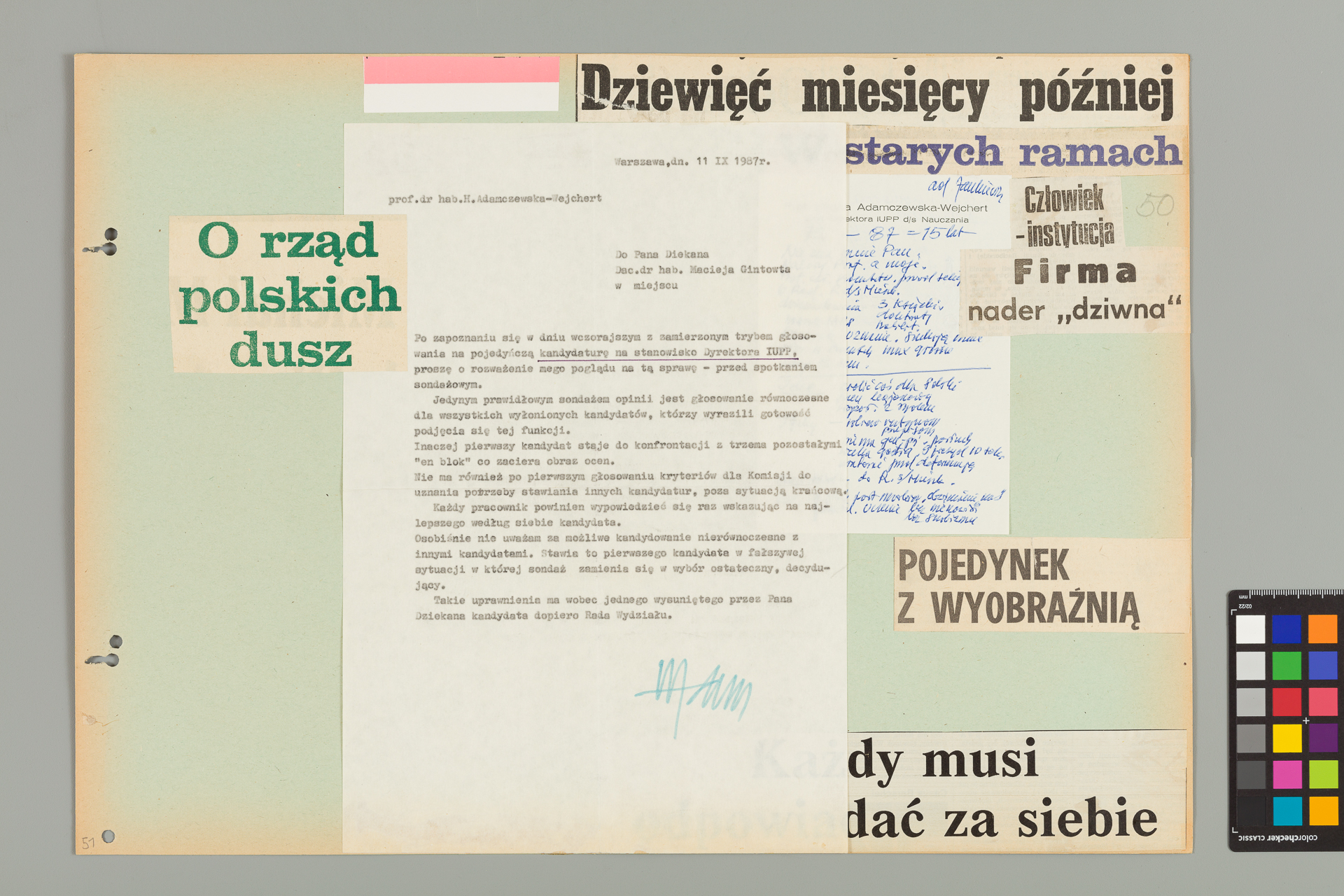 Strona z albumu Wejchertów