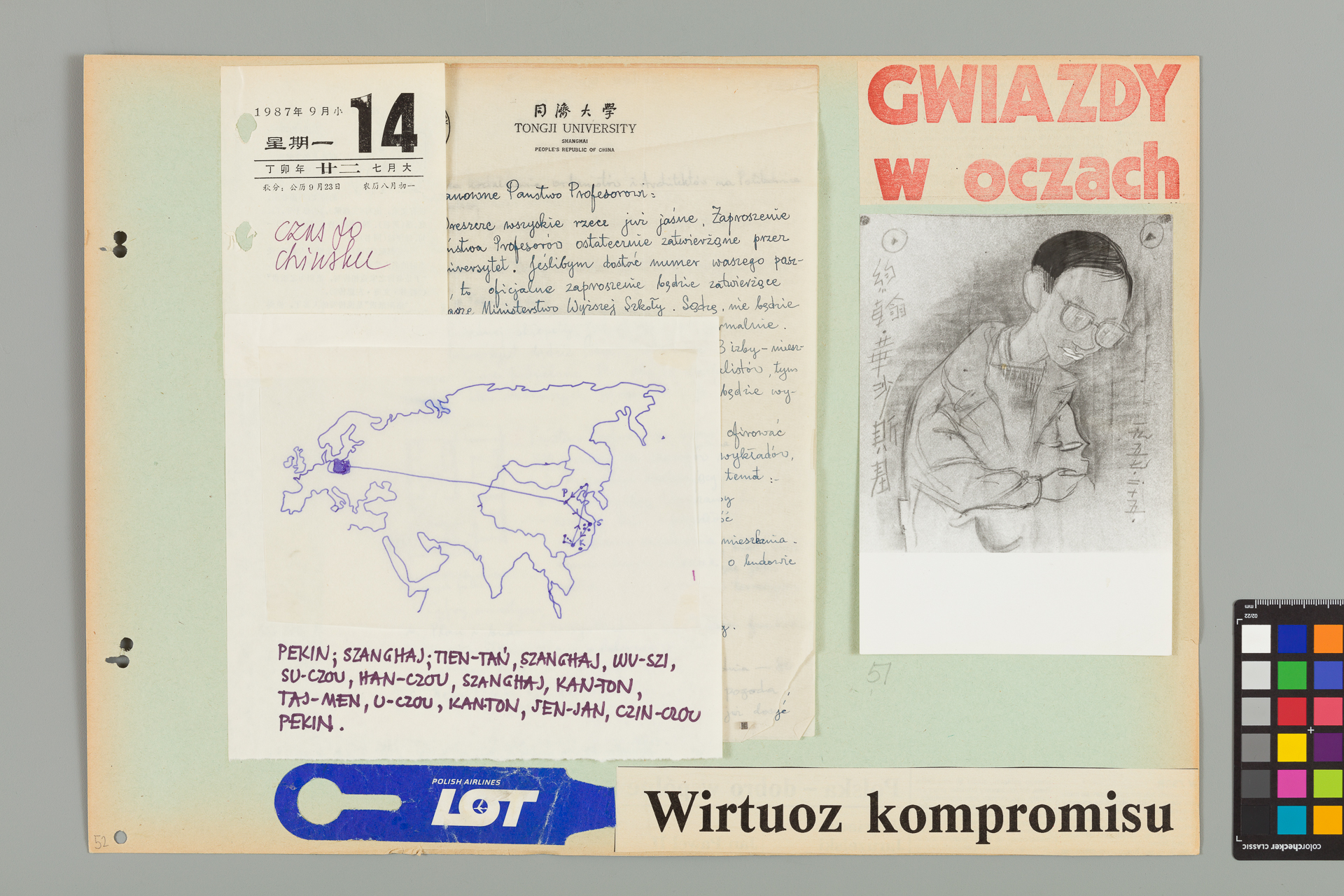 Strona z albumu Wejchertów