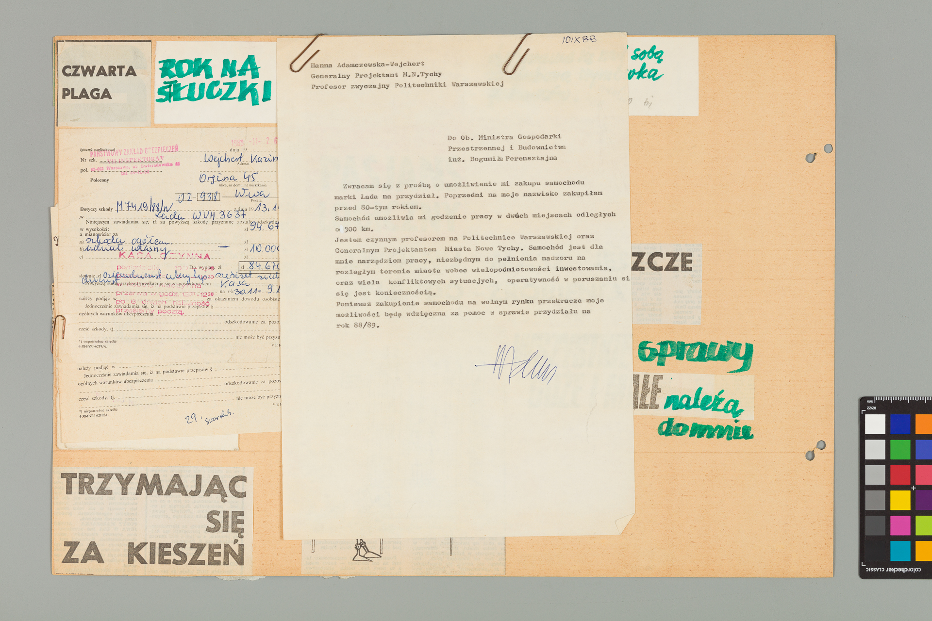 Strona z albumu Wejchertów