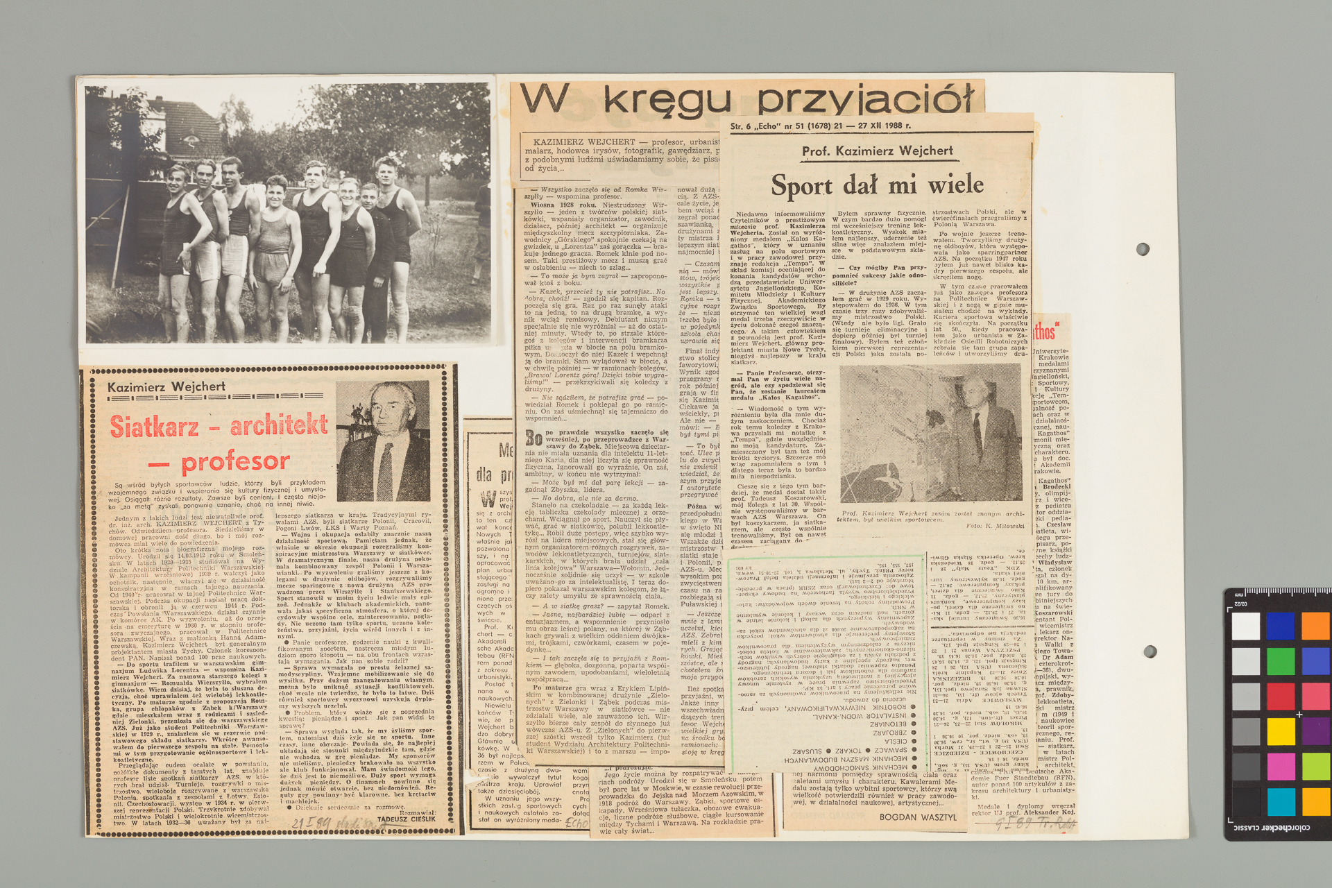 Strona z albumu Wejchertów