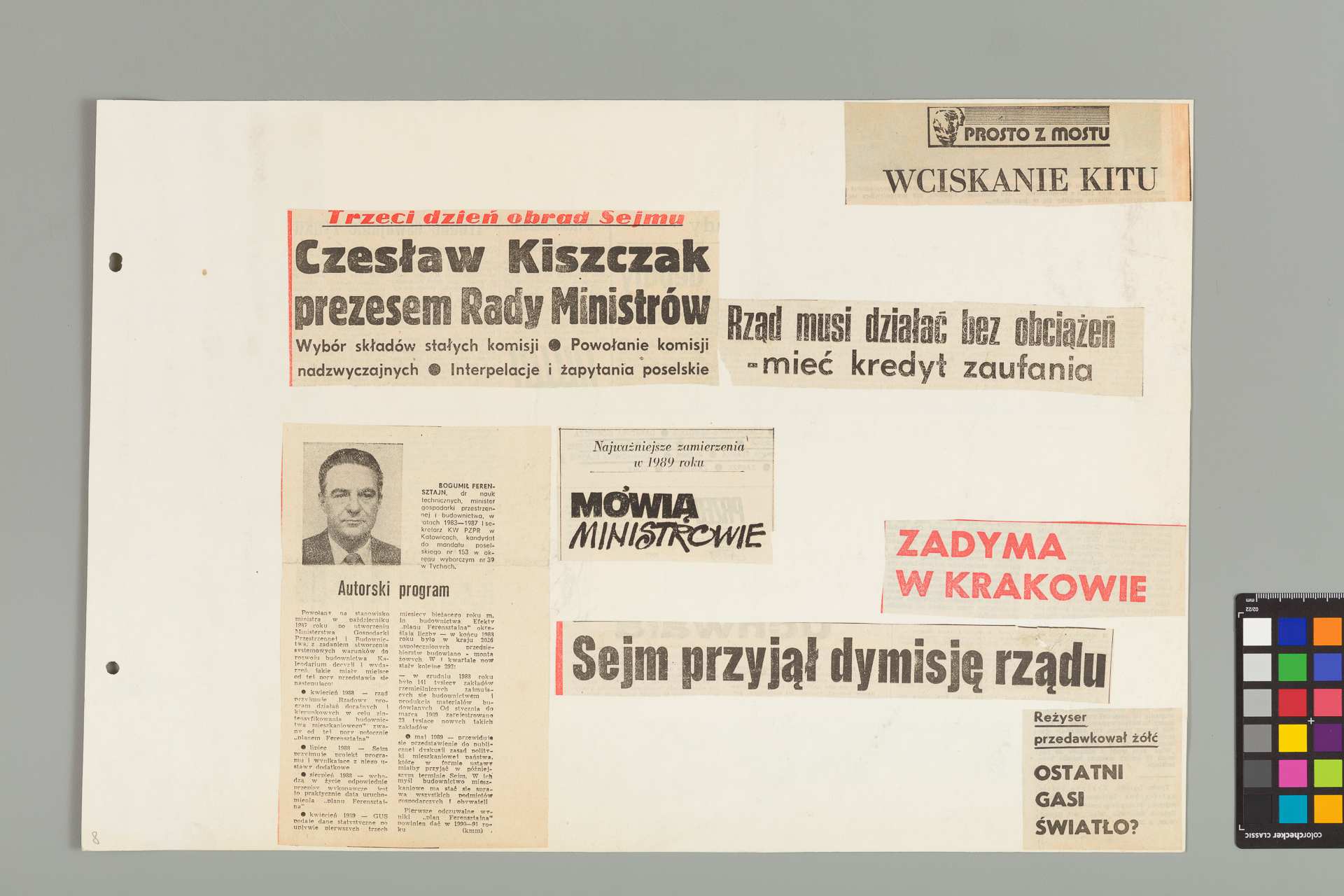 Strona z albumu Wejchertów