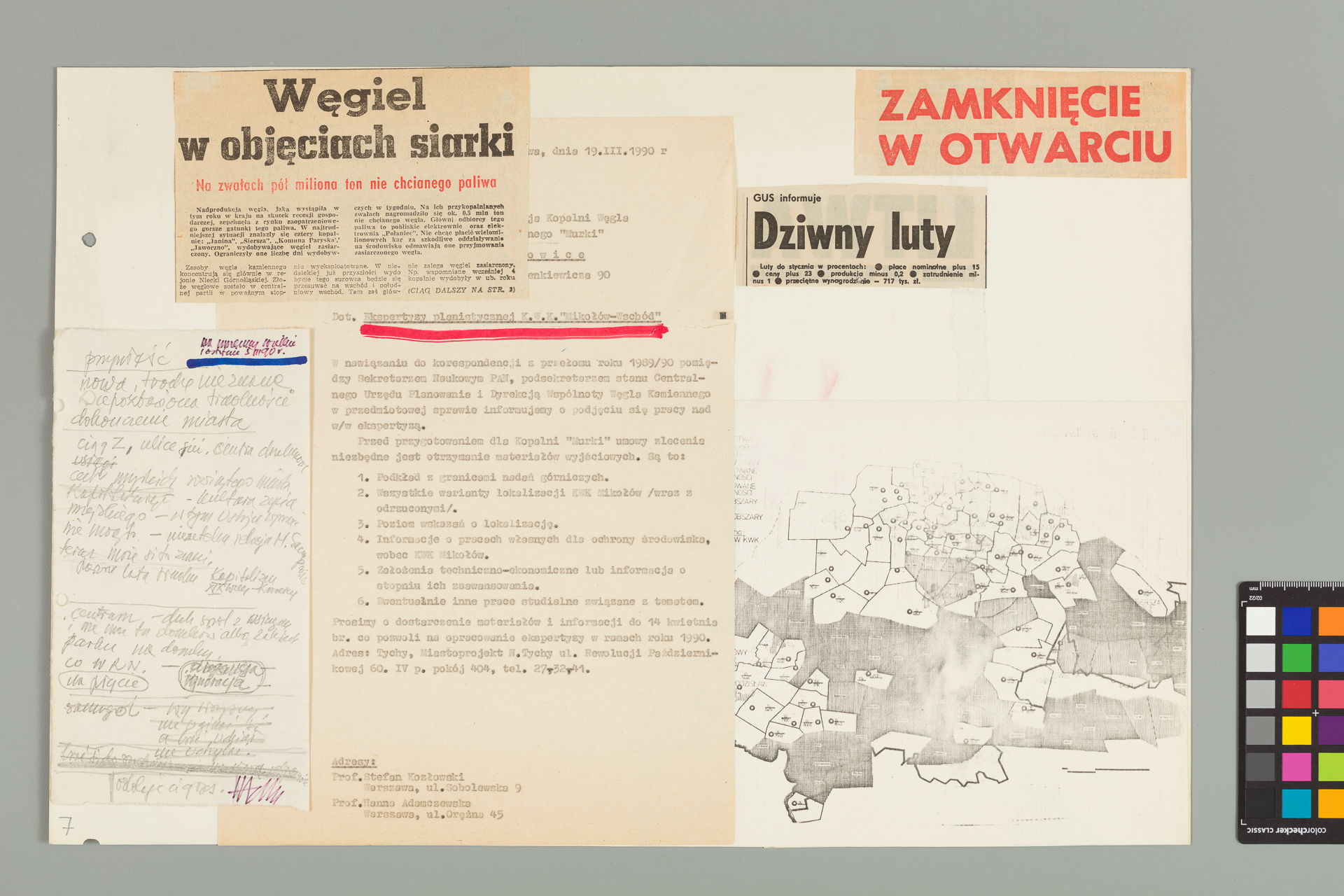 Strona z albumu Wejchertów