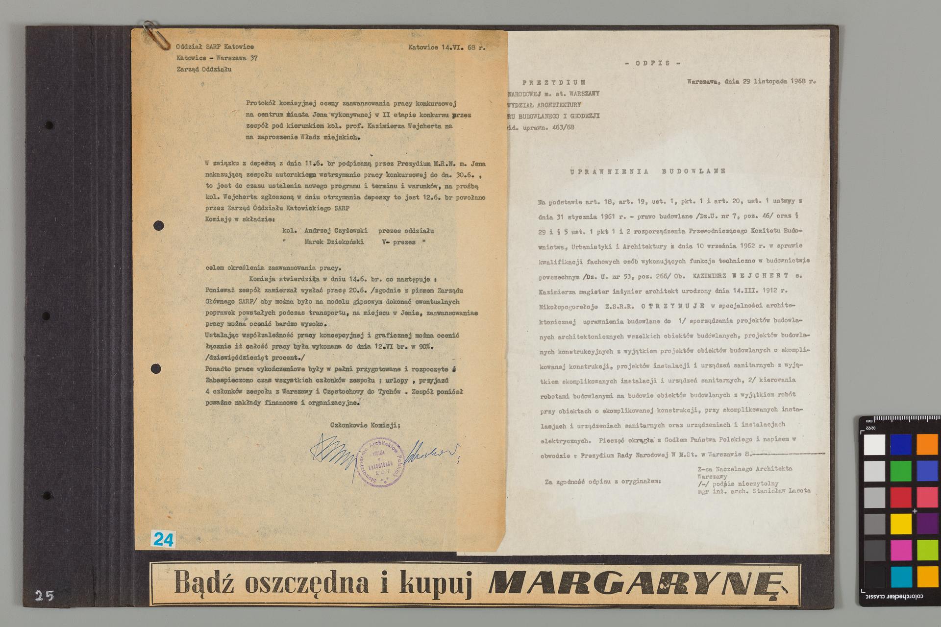 Strona z albumu Wejchertów