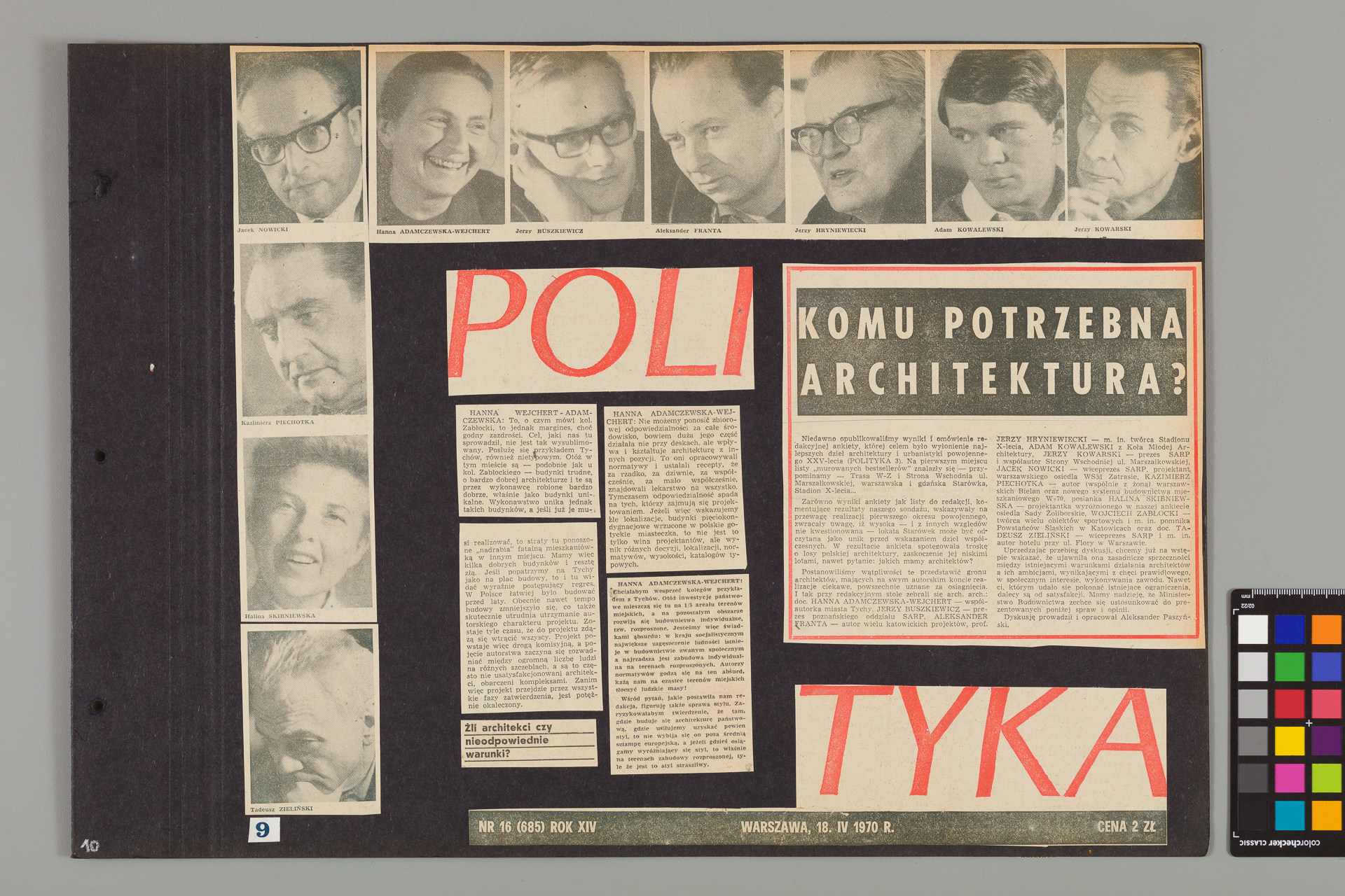 Strona z albumu Wejchertów