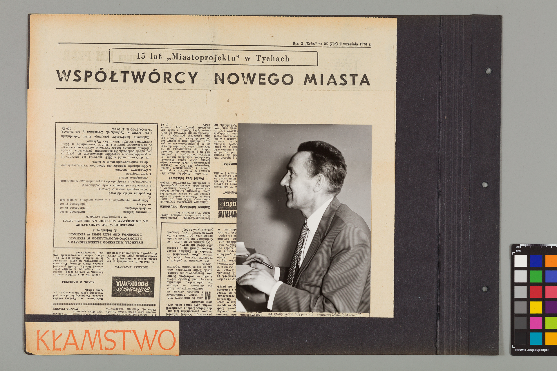 Strona z albumu Wejchertów