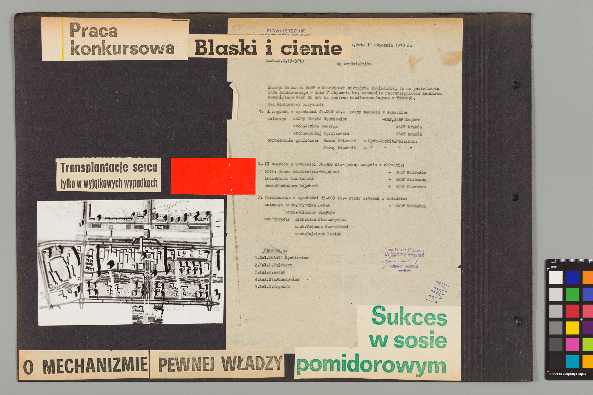 Strona z albumu Wejchertów