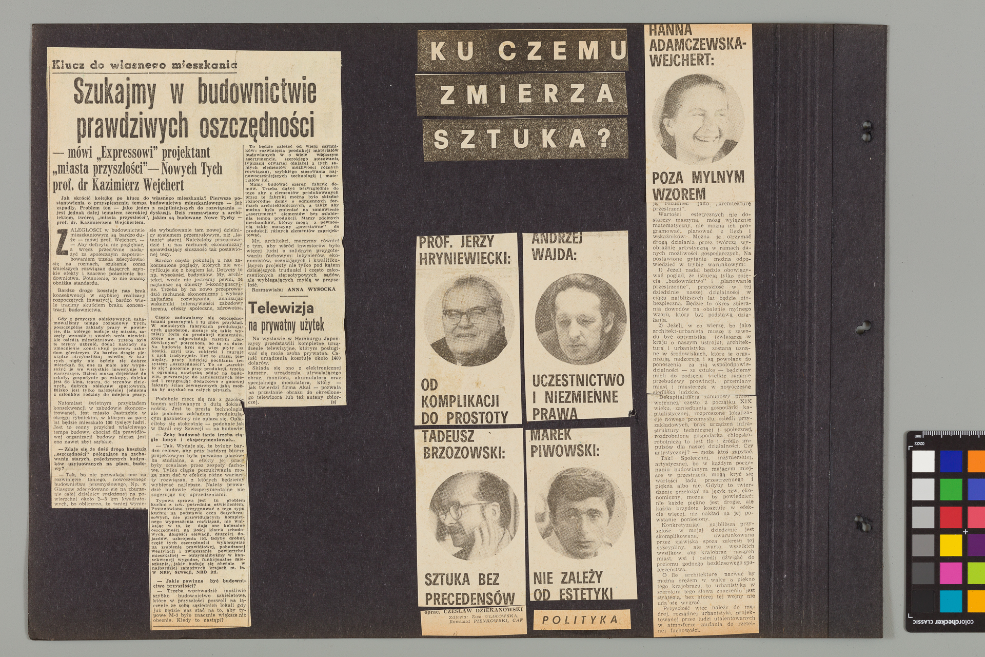 Strona z albumu Wejchertów