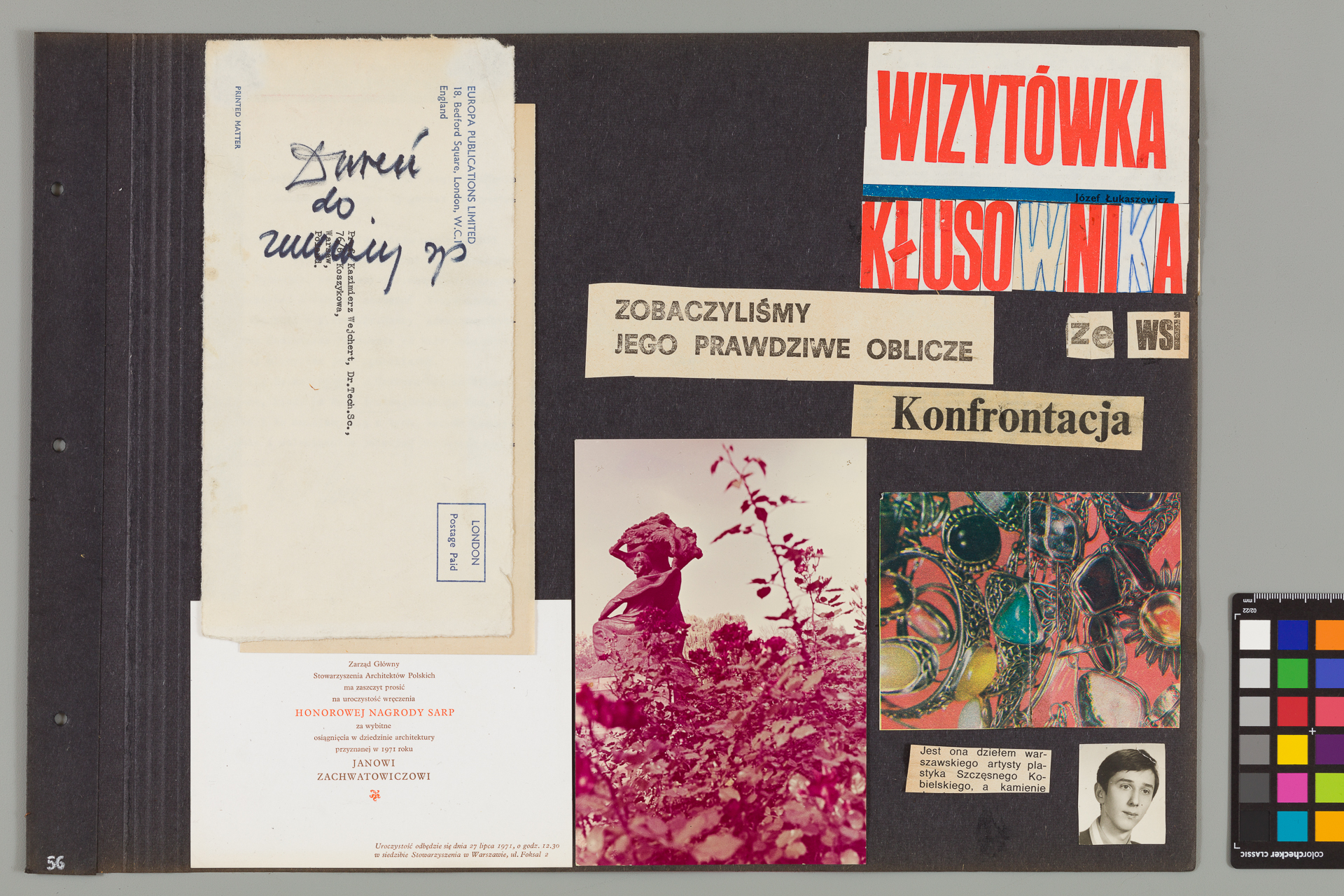 Strona z albumu Wejchertów