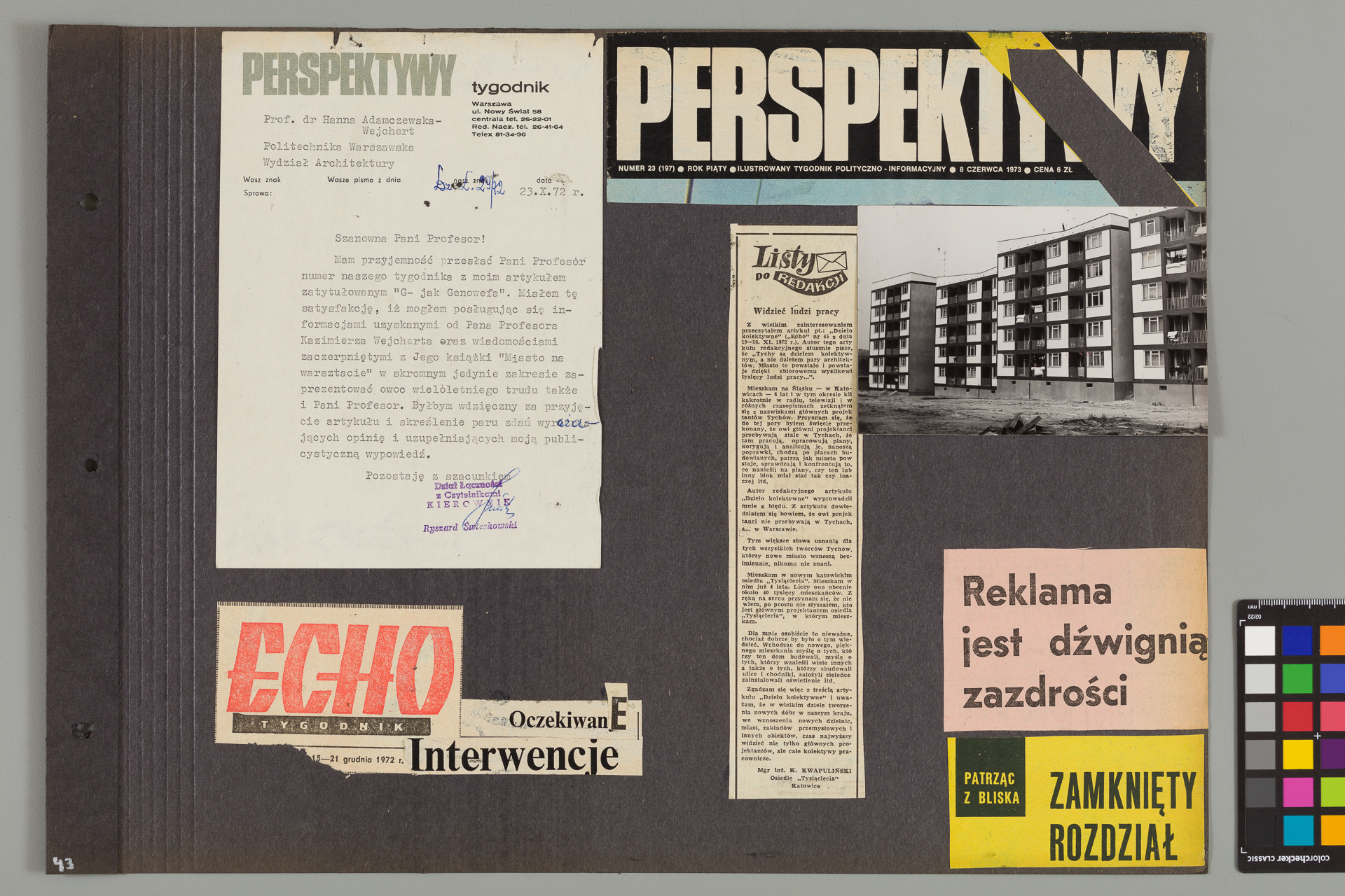 Strona z albumu Wejchertów