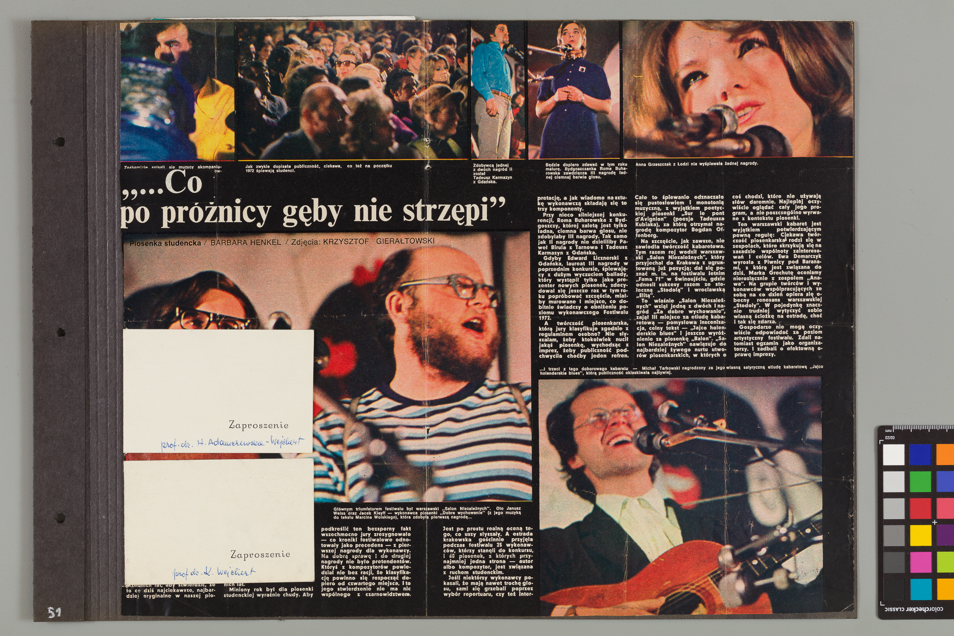 Strona z albumu Wejchertów