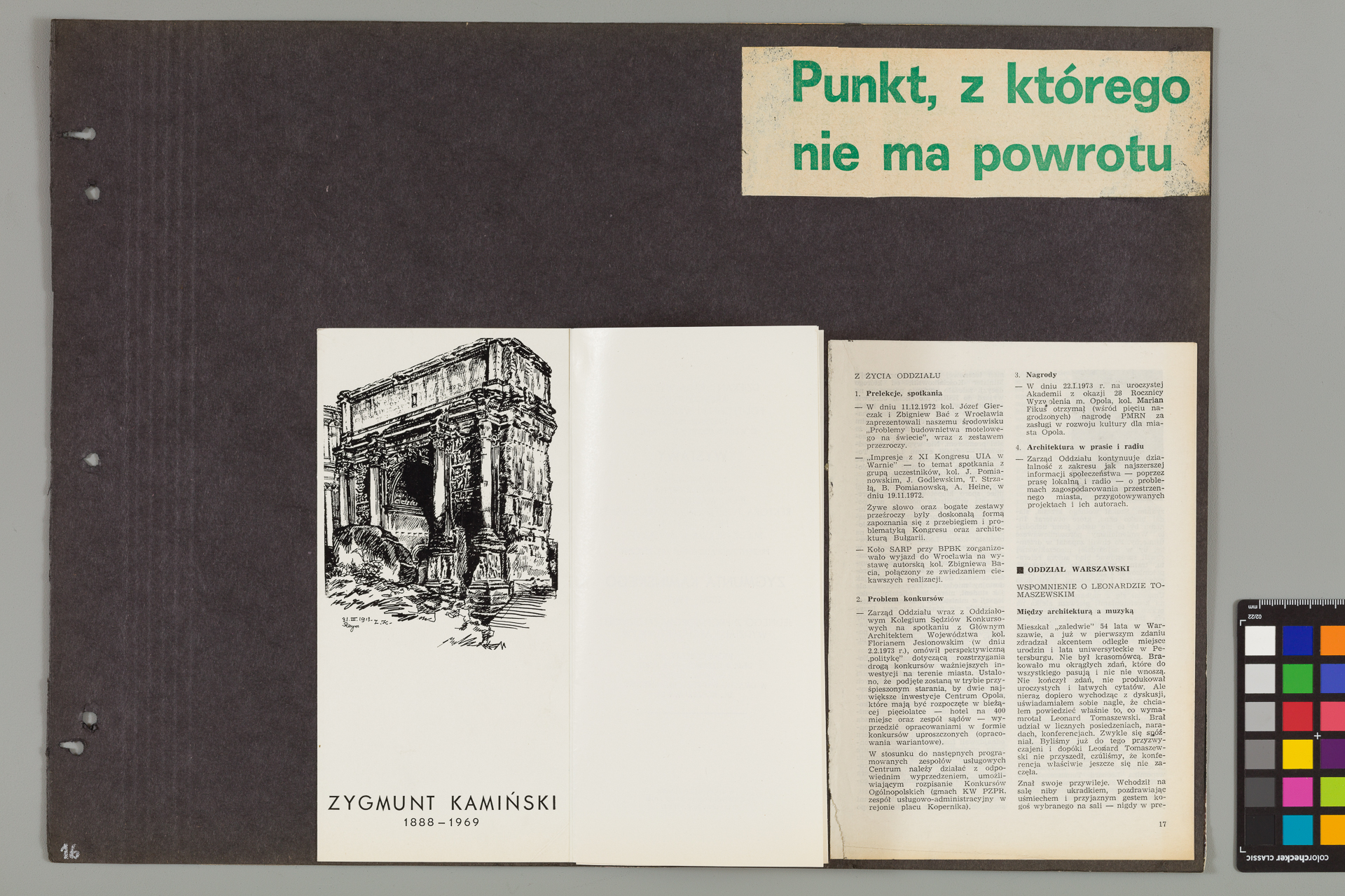 Strona z albumu Wejchertów
