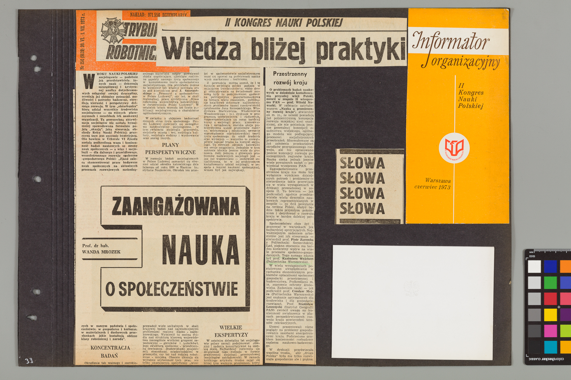 Strona z albumu Wejchertów