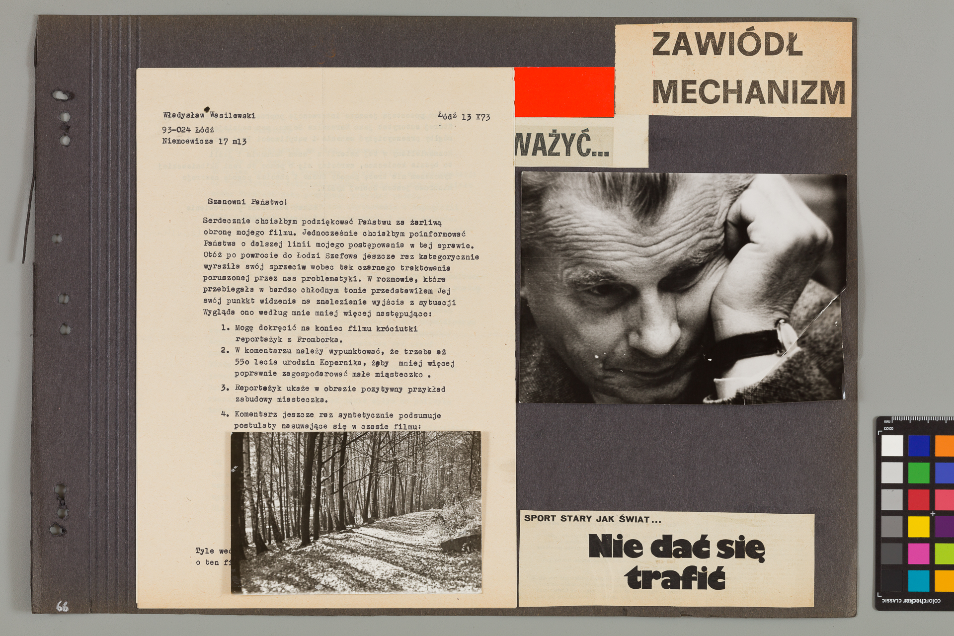 Strona z albumu Wejchertów
