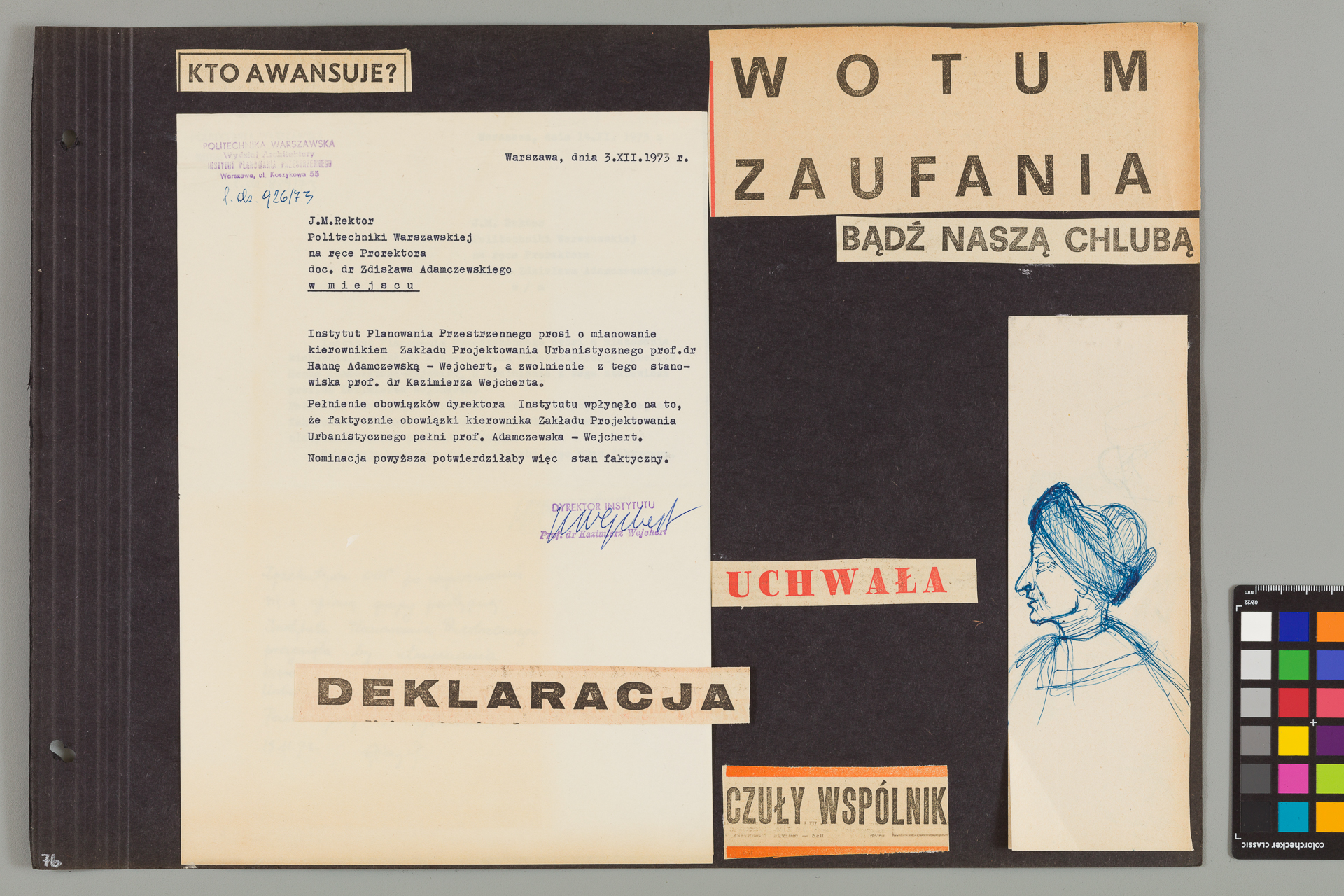 Strona z albumu Wejchertów