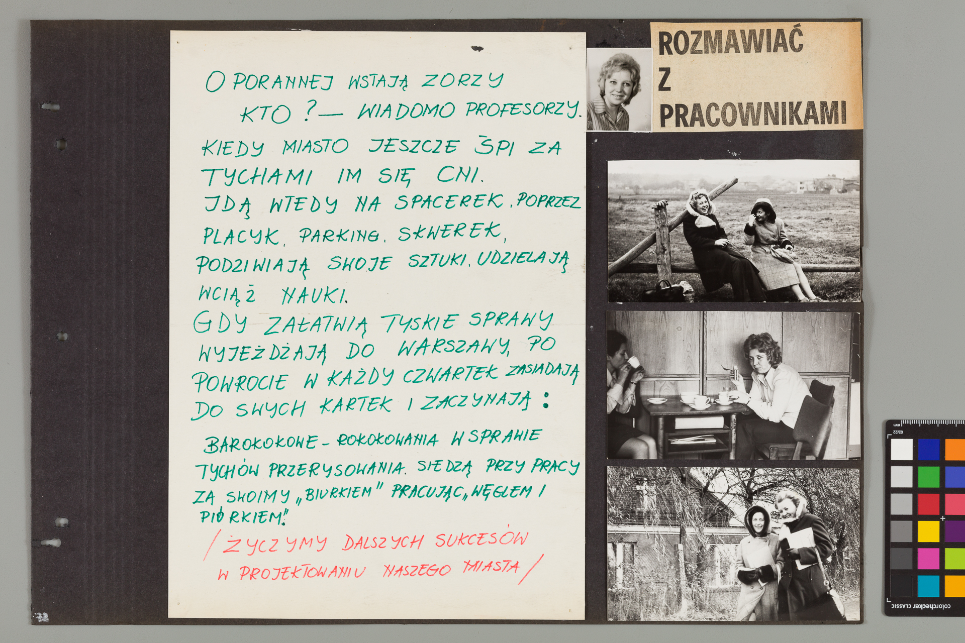 Strona z albumu Wejchertów