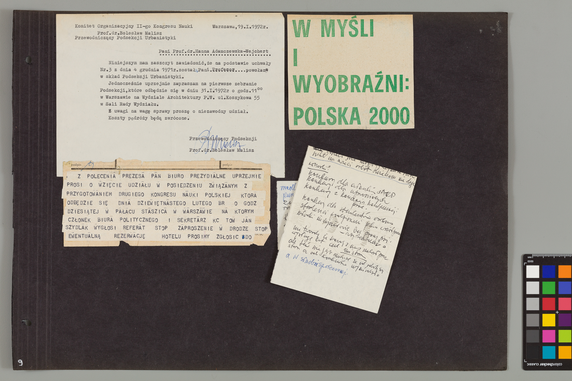 Strona z albumu Wejchertów