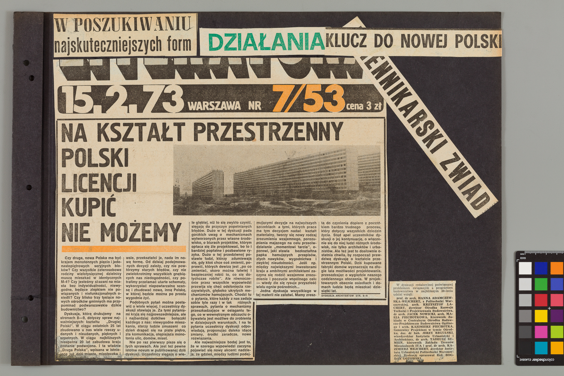 Strona z albumu Wejchertów